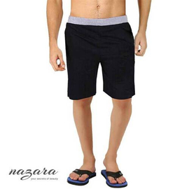 Cotton Shorts for Men - Black