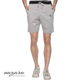 Cotton Shorts for Men - Light Grey