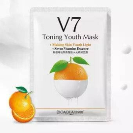 BIOAQUA V7 Toning Youth Facial Fruit Mask orange