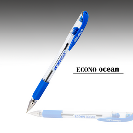 Econo Ocean pen Blue body color- 15 Pcs pens /Quantity - unique Ball point pens - Black ink color - Standard qualities pens with stylish gripper [CLONE], 3 image