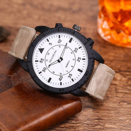 100% Leather Analog Watch for Men