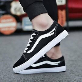 Women's Fashionable Vans Sneakers Shoes-Black
