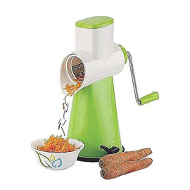 Multifunctional Fruit and Vegetable Slicer - White with Green