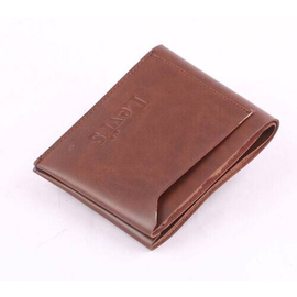 Gents Regular Shaped Leather Wallet- Brown