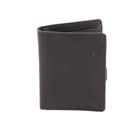 Gents Regular Shaped Leather Wallet- Black