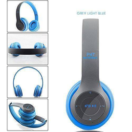 P47 - Wireless Bluetooth Headphone - Blue, 4 image