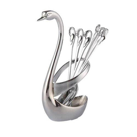 Swan Stainless Steel Coffee Spoon - Silver