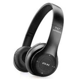 P47 - Wireless Bluetooth Headphone - Black, 2 image