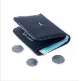 Artificial leather Money bag - Blue