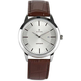 Titan Analog Silver Dial Men's Watch