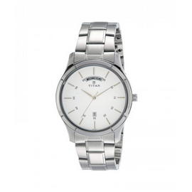 TITAN Workwear Watch-Silver Strap