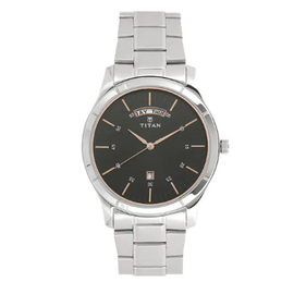 TITAN Workwear Watch with Stainless Steel Strap