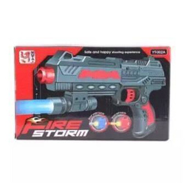 Plastic Fire Strom Toy Gun - Black