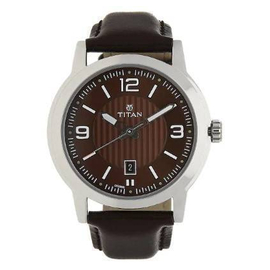 TITAN Leather Strap Analog Watch