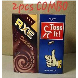2 PIECE ROLL ON CONCENTRATED PERFUME (BETTER) 6ML EACH - (AXE & TOSS IT)