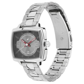 Fastrack Loopholes Grey Dial Stainless Steel Strap Watch, 2 image