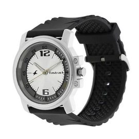 Fastrack Black Plastic Strap Watch, 2 image