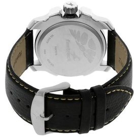 Fastrack Grey Dial Black Leather Strap Watch, 3 image