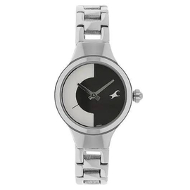 Fastrack Bicolour Silver Metal Strap Watch