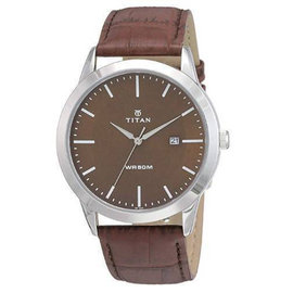 TITAN Quartz Leather Casual Watch