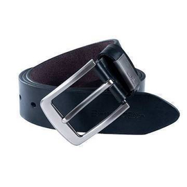 Black Leather West Formal Belt For Men