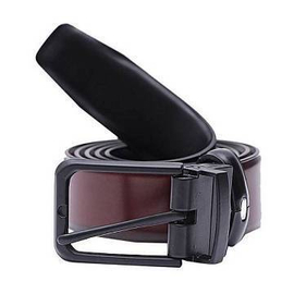 Dark Brown PU Leather Formal Belt For Men