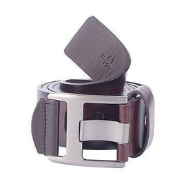 Coffee Mixed Leather Casual Belt For Men