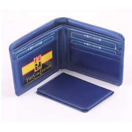 Sky Blue Artificial Leather Wallet For Men, 3 image