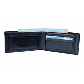 Black Leather Wallet For Men, 3 image