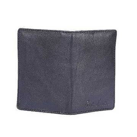 Black Leather Card Holder Wallet For Men
