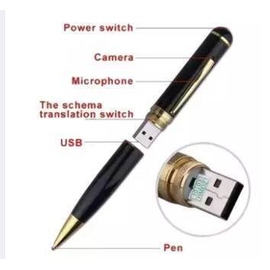 Spy Pen with Hidden Camera Video Recorder 32GB - Black