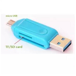 OTG and USB Card Reader - Sky Blue, 2 image
