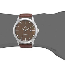 TITAN Quartz Leather Casual Watch, 5 image