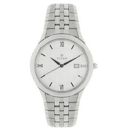 TITAN  Silver Dial Mens Watch