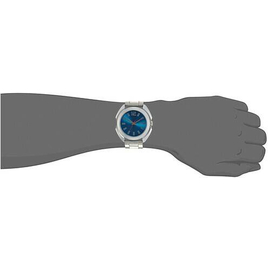 Fastrack Men's Blue Dial Silver Stainless Steel Strap Watch, 4 image
