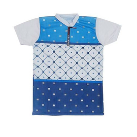 Men Stylish Polo T-Shirt-Blue and White