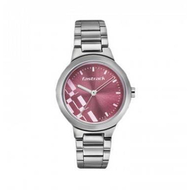 Fastrack Analog Pink Dial Ladies Watch