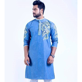Men Blue Fashionable Casual Panjabi