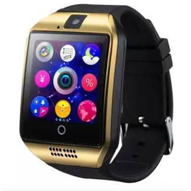 Q18 Single SIM Bluetooth Android Mate Smartwatch - Black, 2 image