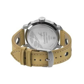 Fastrack Leather Analog Watch for Men  Olive, 3 image