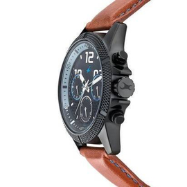 Fastrack Brown Leather Chronograph Watch for Men, 2 image