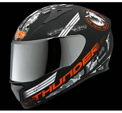 Studds Thunder D2 Decor Helmet-Orange