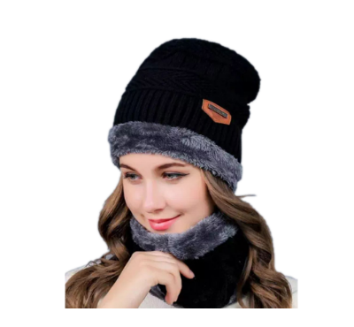 Full Brand Hat Winter Cap - Black
