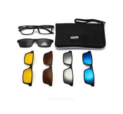 6 in 1 Swappable Sunglasses Night Vision Lenses