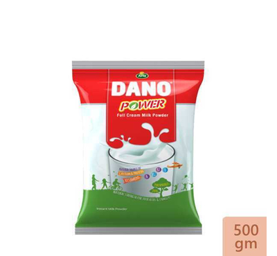 Dano Power Instant Full Cream Milk Powder- 500gm (Poly)