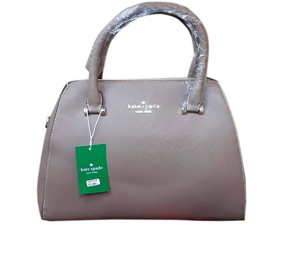 Ash Color Artificial Leather Shoulder Bag
