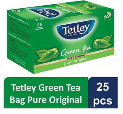 Tetley Green Tea Bag - Regular 25pcs
