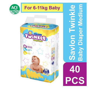 Twinkle Baby Diaper Medium 40 pc