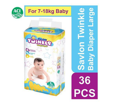 Twinkle Baby Diaper Large 36 pc