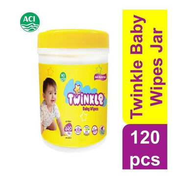 Twinkle Baby Wipes Jar 120pcs
